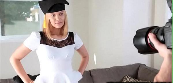  Pervy student teen Kendall Kross sneaks one in with photographer
